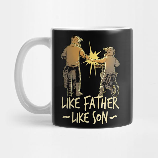 Dad Dirt Bike Out Motocross Gift Father And Son Dirt Bike Design by Linco